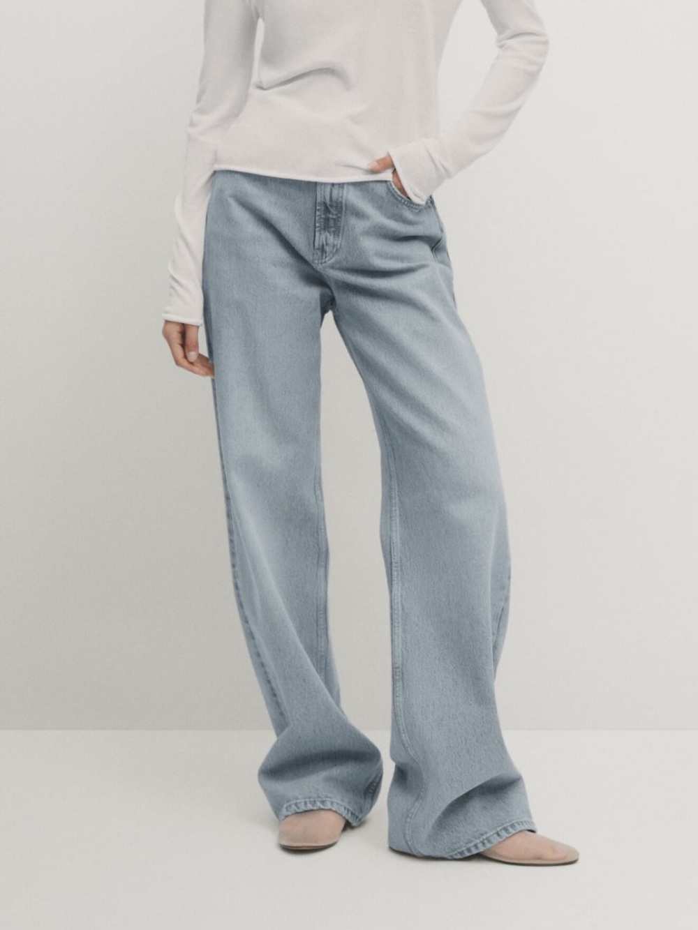 Massimo Dutti wide leg jeans / Size 6